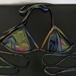 Rainbow Strappy Triangle Top